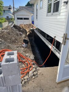 Waterproofing a basement in Cincinnati, Ohio