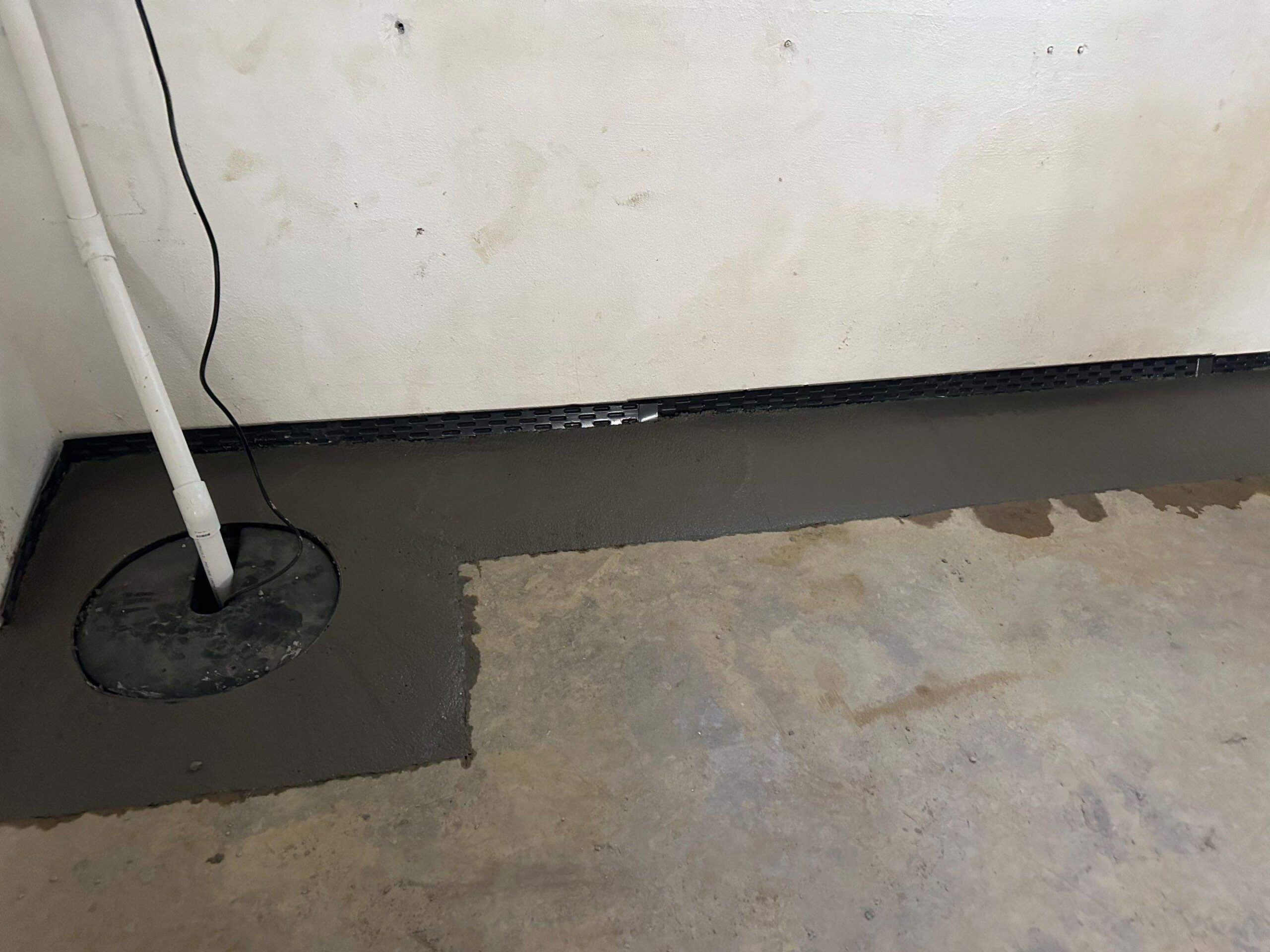 sump pump installation